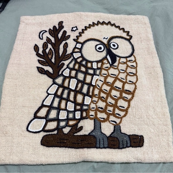 Harry Potter Inspired Embroidered Decorative Throw Pillow Case Owl 15x16 - Picture 12 of 12